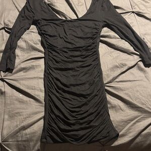 Forever 21 Black Long Sleeve Dress